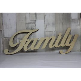 ”Family” feliratú nagy tábla